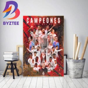 The 2023 Copa del Rey Champions Are Real Madrid Decor Poster Canvas