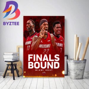 The Miami Heat Are In 2023 NBA Finals Bound Decor Poster Canvas