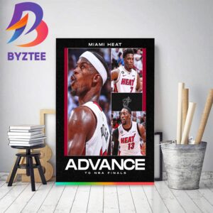 The Miami Heat Are The 2022 2023 Eastern Conference Champs And Advance To The NBA Finals Decor Poster Canvas