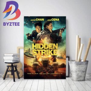 The Official Poster Of Hidden Strike With Starring Jackie Chan And John Cena Home Decor Poster Canvas