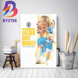 The Premier League Golden Boot Winner Is Erling Haaland Home Decor Poster Canvas