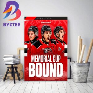 The Quebec Remparts Play For 2023 The Memorial Cup Home Decor Poster Canvas