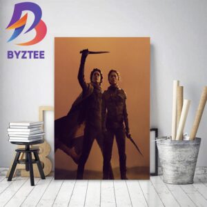 Timothee Chalamet And Zendaya In Dune Part 2 Home Decor Poster Canvas