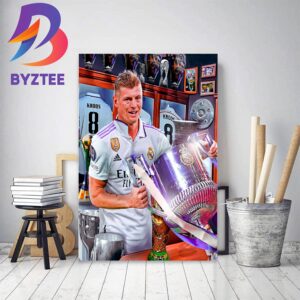 Toni Kroos And Real Madrid Are The 2023 Copa del Rey Champions Decor Poster Canvas