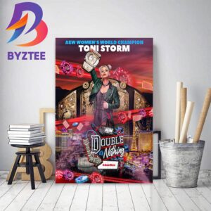 Toni Storm And New AEW Womens World Champion At AEW Double or Nothing Home Decor Poster Canvas