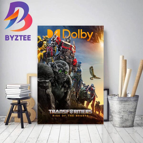 Transformers Rise Of The Beasts 2023 Dolby Cinema Poster Home Decor Poster Canvas