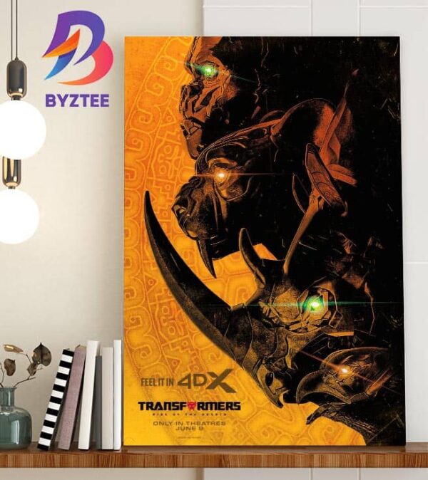 Transformers Rise Of The Beasts New Poster Of 4DX Home Decor Poster Canvas