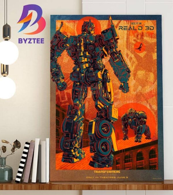 Transformers Rise Of The Beasts New Poster Of RealD 3D Home Decor Poster Canvas