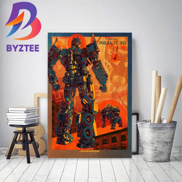 Transformers Rise Of The Beasts New Poster Of RealD 3D Home Decor Poster Canvas