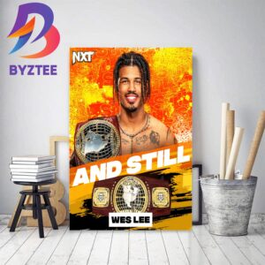 Wes Lee Is NXT And Still North American Champion Home Decor Poster Canvas