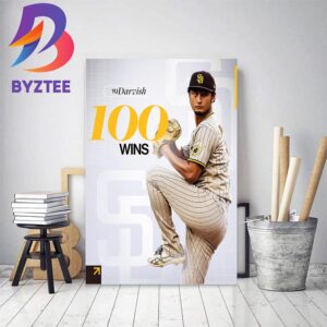 100 MLB Career Wins For Yu Darvish Home Decor Poster Canvas