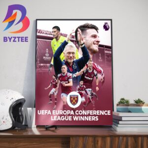 2022-23 UEFA Europa Conference League Winners Are West Ham United Champions Home Decor Poster Canvas