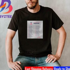 2023 Concacaf Gold Cup Roster Of The USMNT Unisex T-Shirt