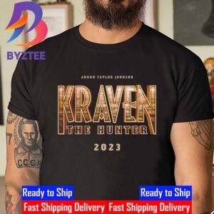 Aaron Taylor Johnson 2023 Kraven The Hunter Logo Unisex T-Shirt Movie Of Marvel Studios