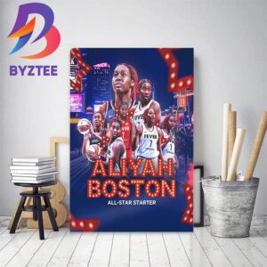 Aliyah Boston Is An All-Star Starter 2023 Home Decor Poster Canvas