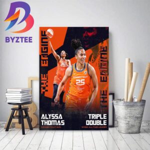 Alyssa Thomas Is The WNBA All-Time Leader For The Most Career Triple-Doubles Home Decor Poster Canvas