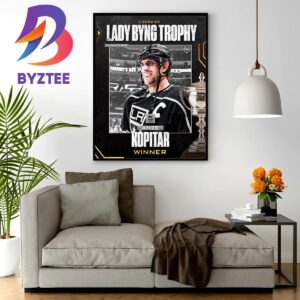 Anze Kopitar Is The 2023 Lady Byng Trophy Winner Home Decor Poster Canvas