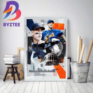 Baseball In The Big Apple New York City Sybway Series 2023 Home Decor Poster Canvas