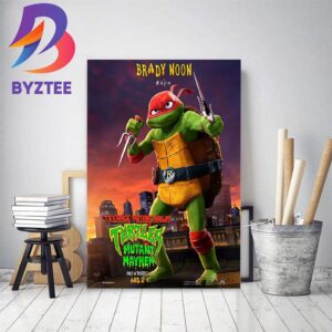 Brady Noon Is Raph In Teenage Mutant Ninja Turtles Mutant Mayhem Home Decor Poster Canvas