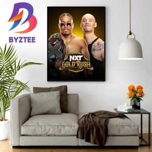 Carmelo Hayes Vs Baron Corbin In NXT Gold Rush Home Decor Poster Canvas