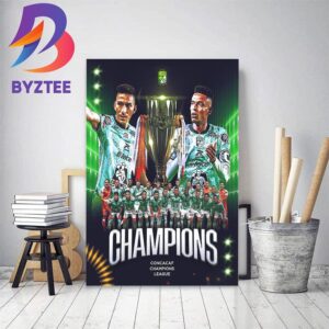 Club Leon First-Time Champions The Concacaf Champions League 2023 Home Decor Poster Canvas