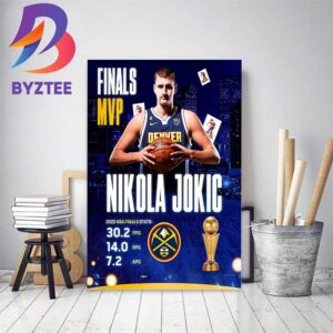 Congrats Nikola Jokic Is The 2023 Finals MVP Home Decor Poster Canvas