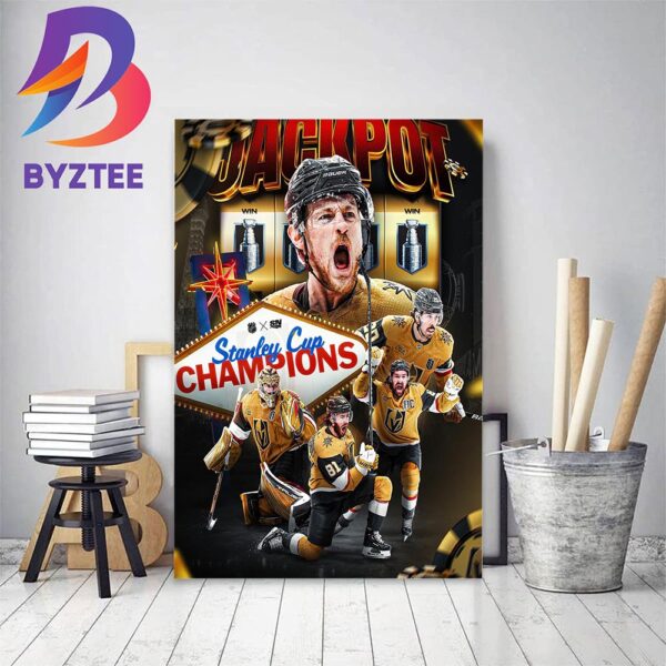 Congrats Vegas Golden Knights Are 2023 NHL Stanley Cup Champions Home Decor Poster Canvas