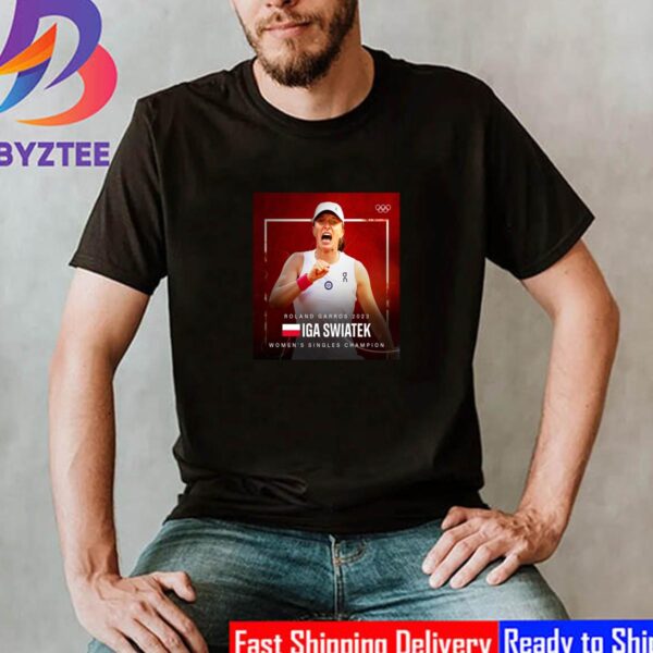 Congratulations Iga Swiatek Is 2023 Roland Garros Champion French Open Title Shirt