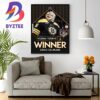 Congratulations To Linus Ullmark Is The Vezina Trophy Winner 2023 Home Decor Poster Canvas