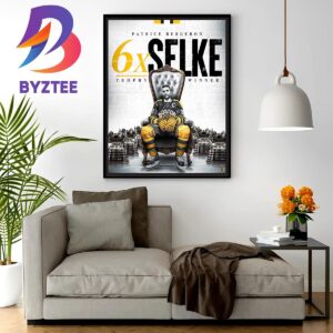 Congratulations To Patrice Bergeron 6x Selke Trophy Winner Home Decor Poster Canvas
