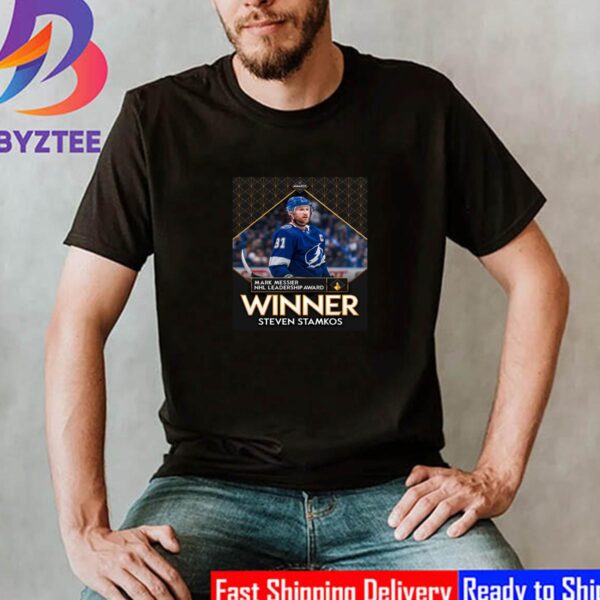 Congratulations To Steven Stamkos Is The 2023 Mark Messier NHL Leadership Award Winner Unisex T-Shirt