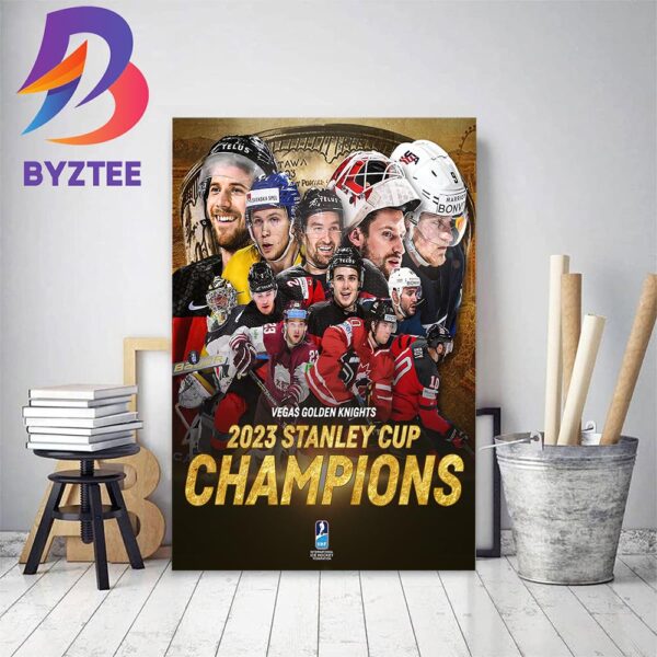Congratulations To The Vegas Golden Knights On Winning The 2023 NHL Stanley Cup Home Decor Poster Canvas