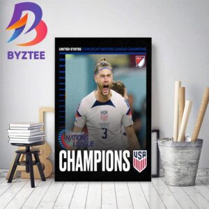 Congratulations To USMNST Back-To-Back Nations League Champions Home Decor Poster Canvas