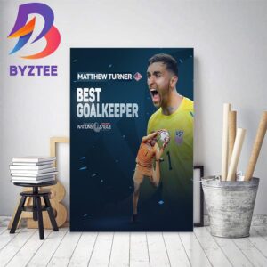 Congratulations To USMNST Matthew Turner Is The Best Goalkeeper Award In The 2022-2023 Concacaf Nations League Home Decor Poster Canvas