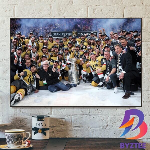 Congratulations To Vegas Golden Knights Are Champions Stanley Cup Champions 2023 Home Decor Poster Canvas