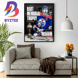 Connor McDavid Is The 2023 Hart Memorial Trophy Winner Home Decor Poster Canvas