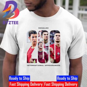 Cristiano Ronaldo 200 International Football Appearances Unisex T-Shirt
