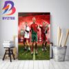 Cristiano Ronaldo Becomes The First Football Player In History With 200 International Career Appearances Home Decor Poster Canvas
