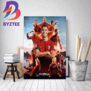 Cristiano Ronaldo Is The First Player To Reach 200 International Matches With Portugal Home Decor Poster Canvas