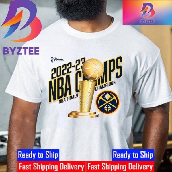 Denver Nuggets 2022-23 NBA Finals Champions Trophy Unisex T-Shirt