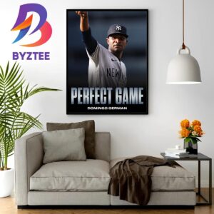 Domingo German Is Perfect Game With New York Yankees In MLB Home Decor Poster Canvas