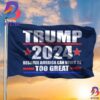 Donald Trump Salute American Flag US Patriotism Maga Trump Garden Flag 2 Sides Garden House Flag