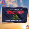 Dont Blame Us We Vote Trump Flag Support Donald Trump 2024 Merch Election Campaign 2 Sides Garden House Flag