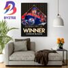 Connor Mcdavid Is The NHL MVP For The Third Time In His Career Home Decor Poster Canvas