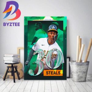 Esteury Ruiz Is The First Player To Reach 30 Steals Home Decor Poster Canvas