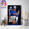 Florida Gators Baseball Historic Campaign NCAA 2023 Mens College World Series Omaha Home Decor Poster Canvas