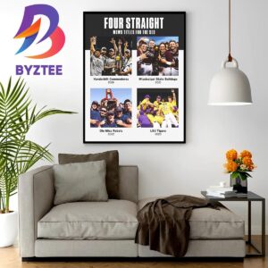 Four Straight MCWS Titles For The SEC Home Decor Poster Canvas