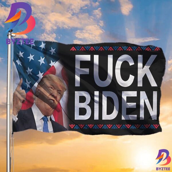 Fuck Biden Flag Support Trump Flag Outdoor Decoration 2 Sides Garden House Flag