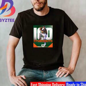 Gage Ziehl 100 Strikeouts With Miami Hurricanes Baseball Unisex T-Shirt