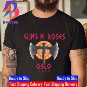 Guns N Roses Oslo 2023 World Tour Unisex T-Shirt